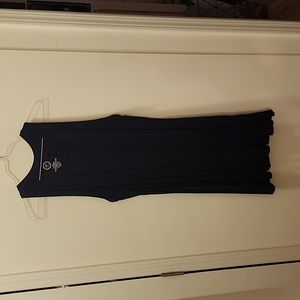 Elegant Navy Blue Sleeveless Dress